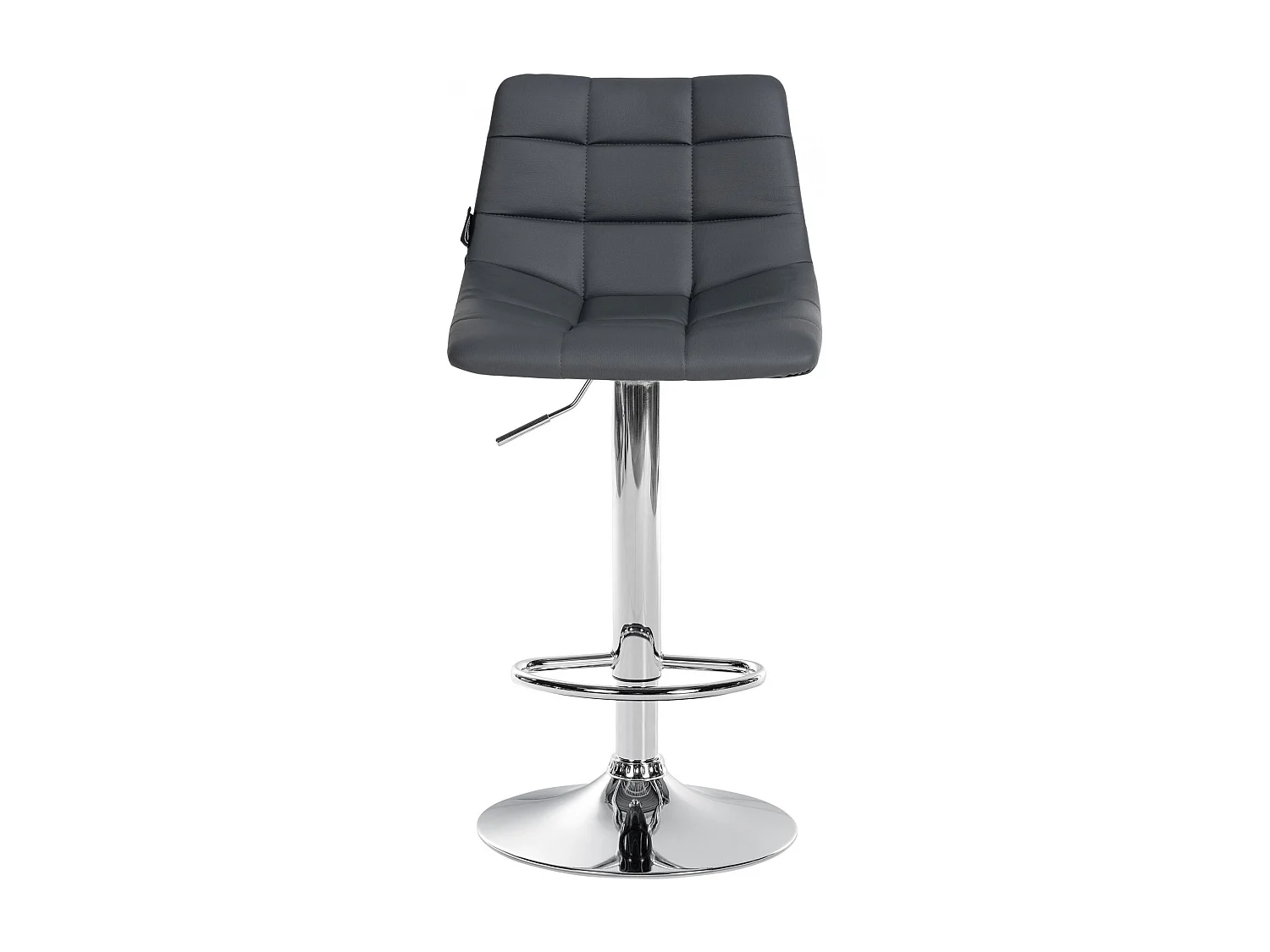 Lot de 2  Tabouret de bar - Similicuir & Métal - Gris - Jerry