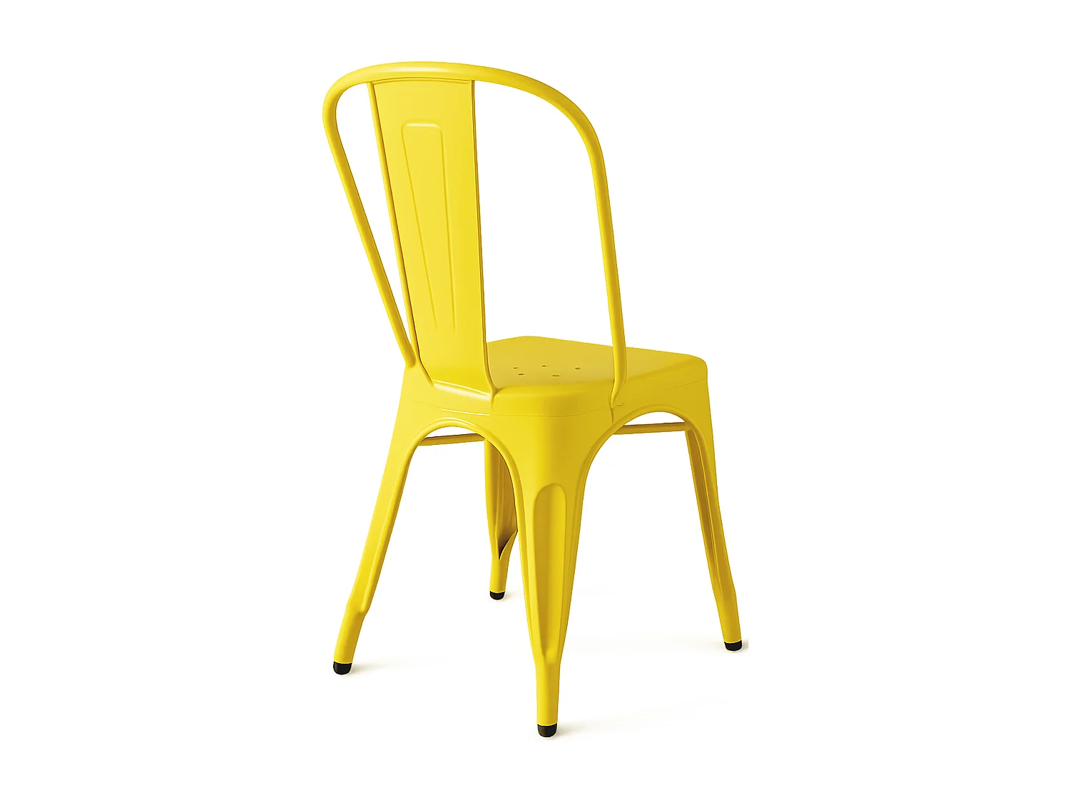 Chaise de bistrot - Métal - Jaune - Benedikt
