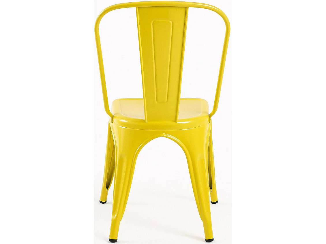 Chaise de bistrot - Métal - Jaune - Benedikt