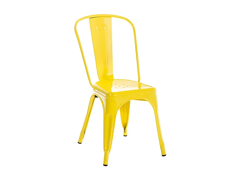 Chaise de bistrot - Métal - Jaune - Benedikt