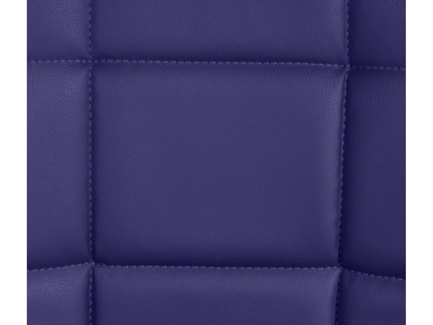 chaise salle à manger - Similicuir & Métal noir mat - Violet - Tom