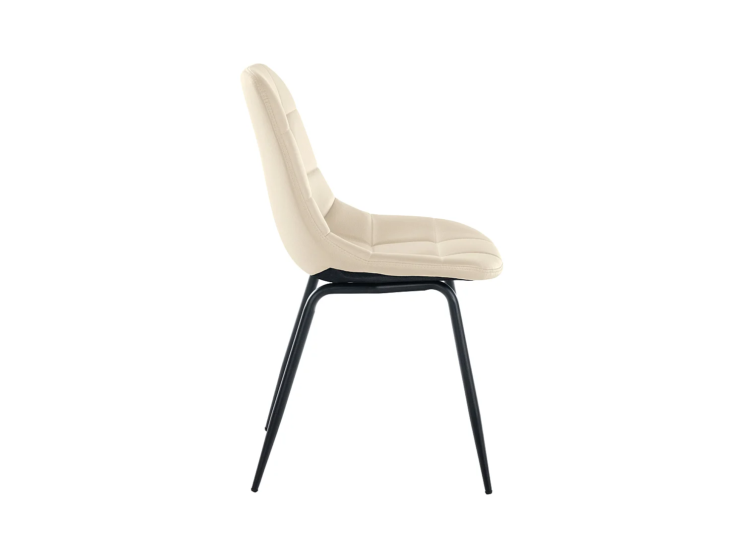chaise salle à manger - Similicuir - Crème - Tom