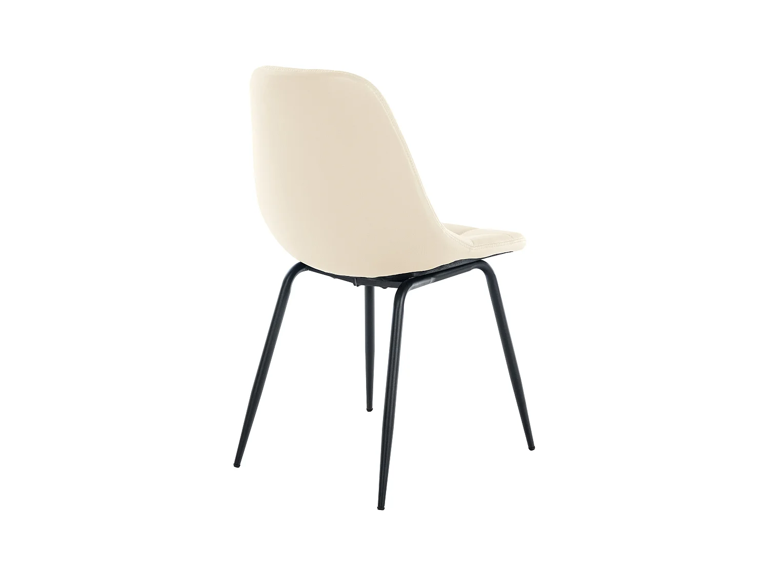 chaise salle à manger - Similicuir - Crème - Tom