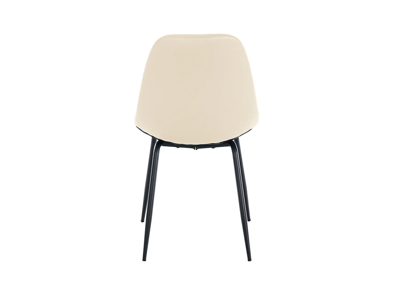 chaise salle à manger - Similicuir - Crème - Tom