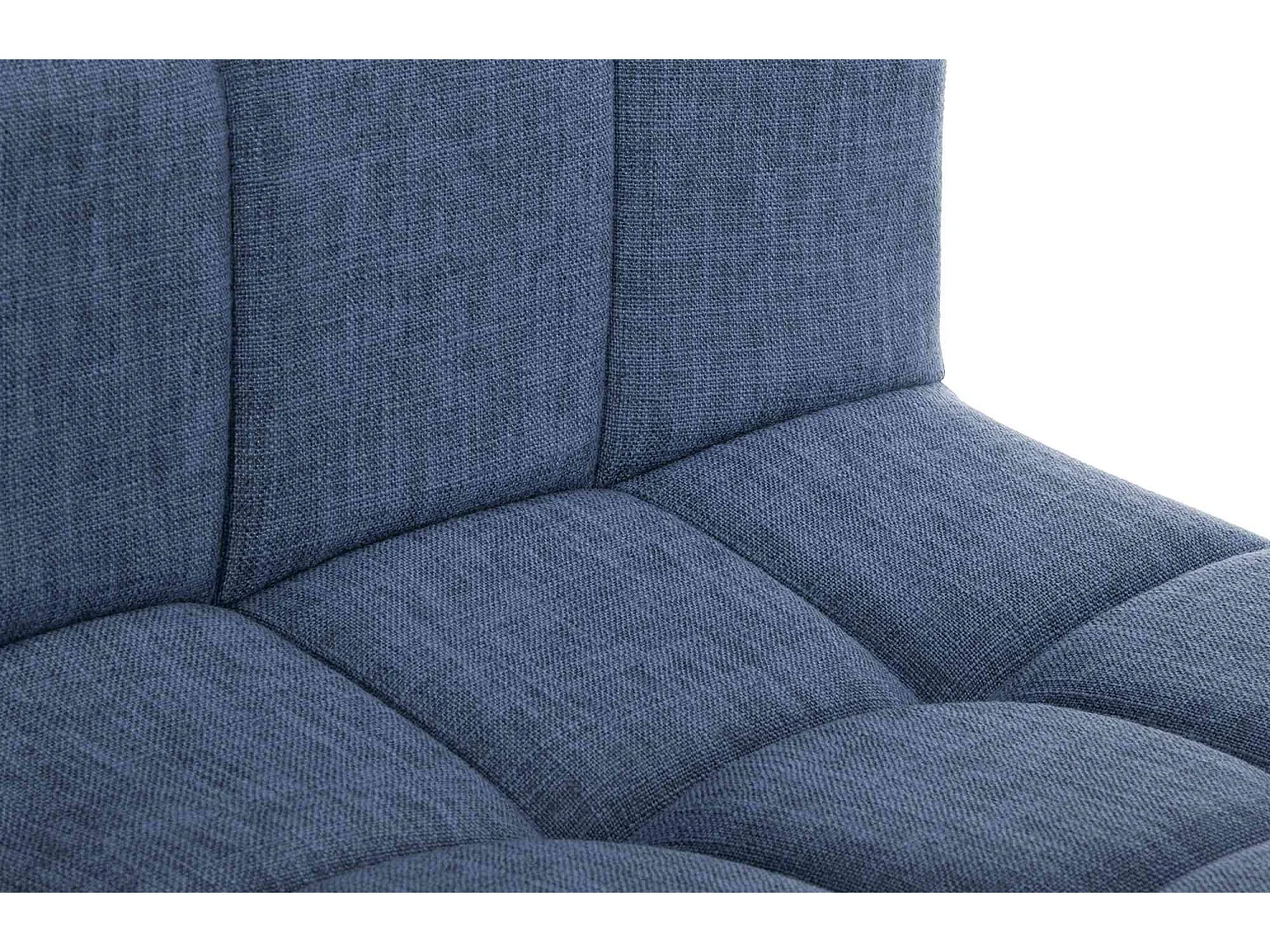 Barhocker - Stoff & Metall - blau - Calma