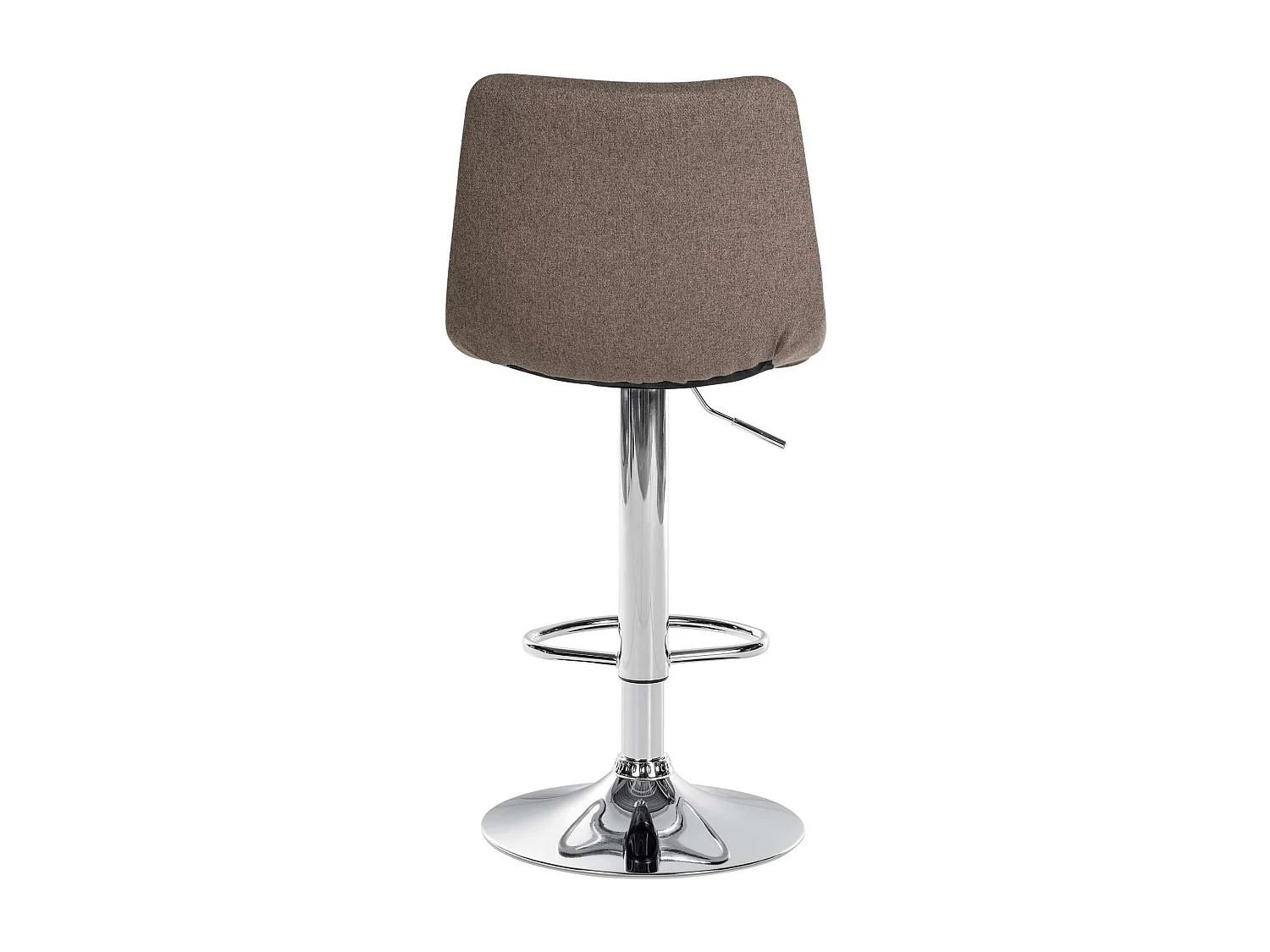 Lot de 2  Tabouret de bar - Tissu & Métal - Taupe - Jerry