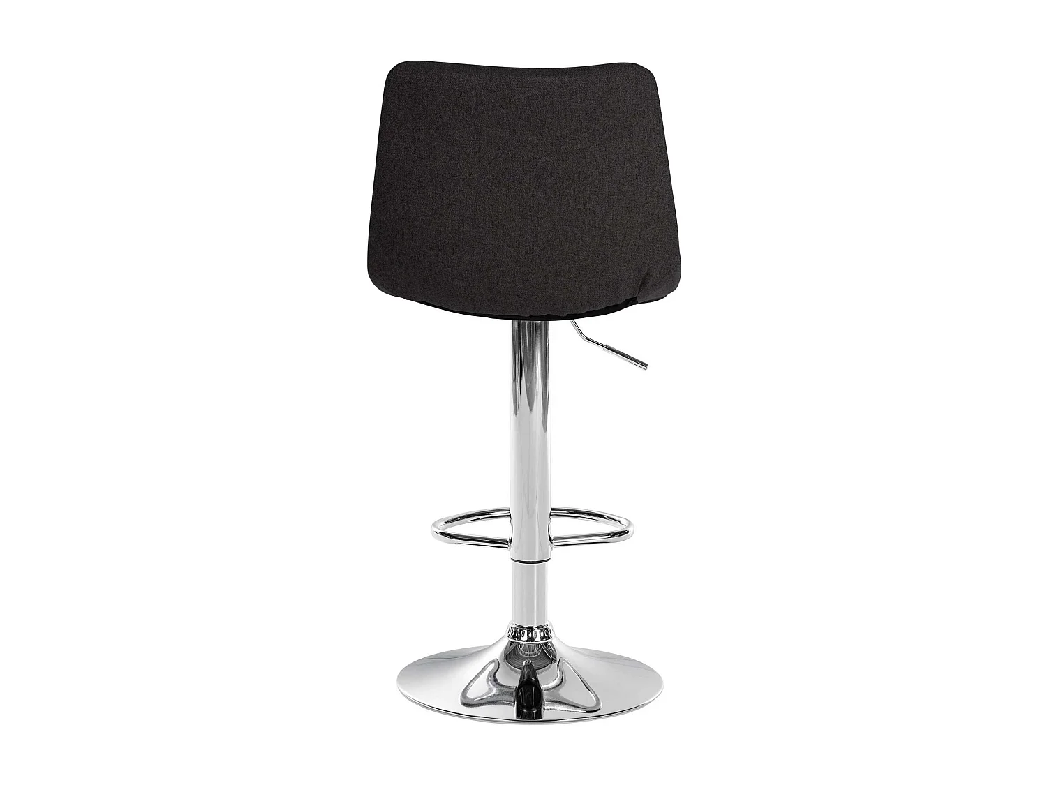 Lot de 2  Tabouret de bar - Tissu & Métal - Noir - Jerry