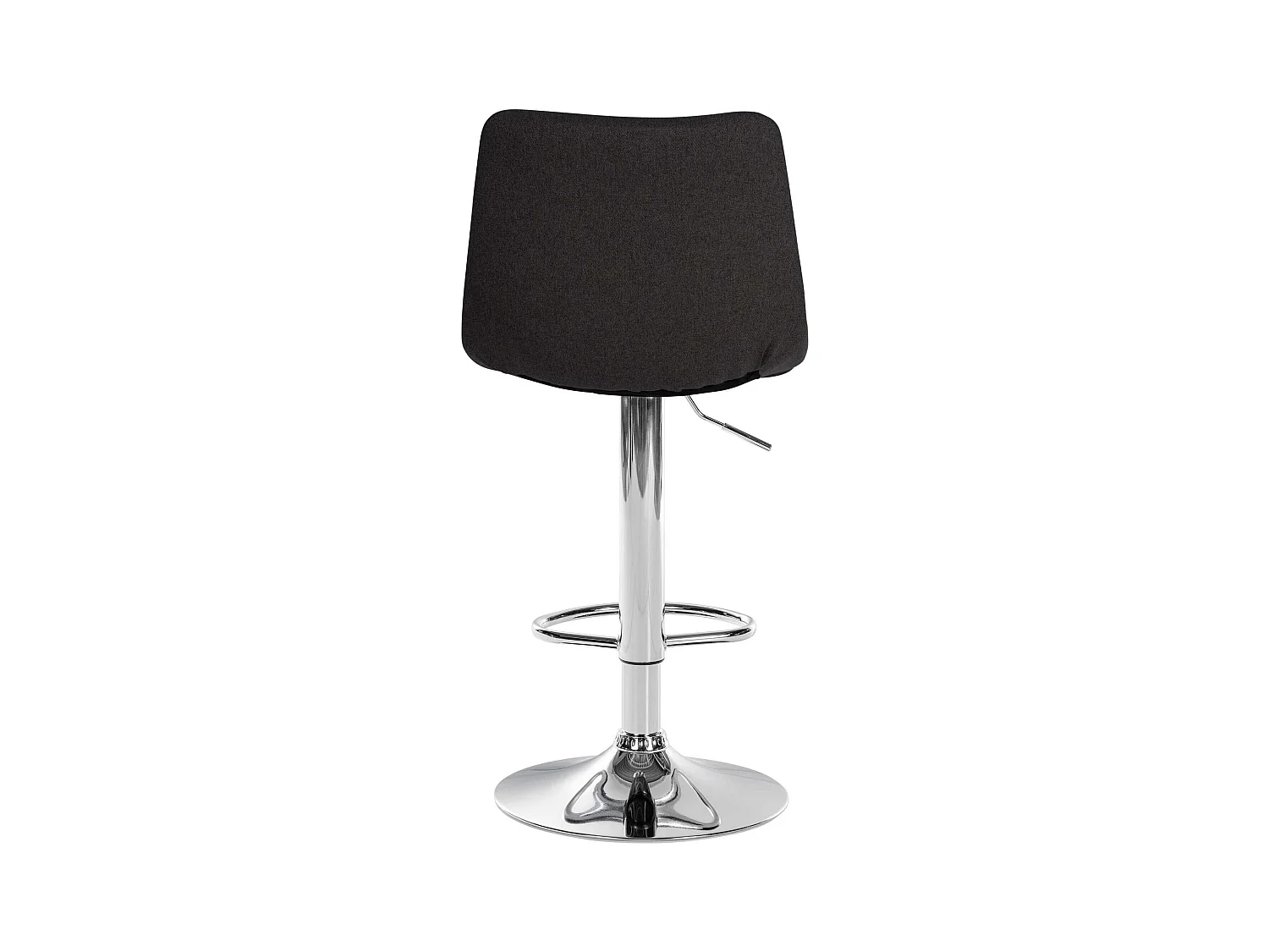Lot de 2  Tabouret de bar - Tissu & Métal - Noir - Jerry