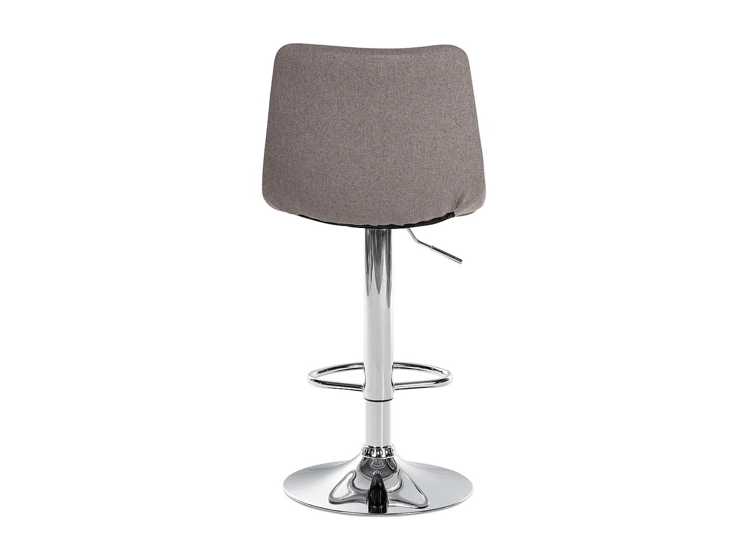 Lot de 2  Tabouret de bar - Tissu & Métal - Gris - Jerry