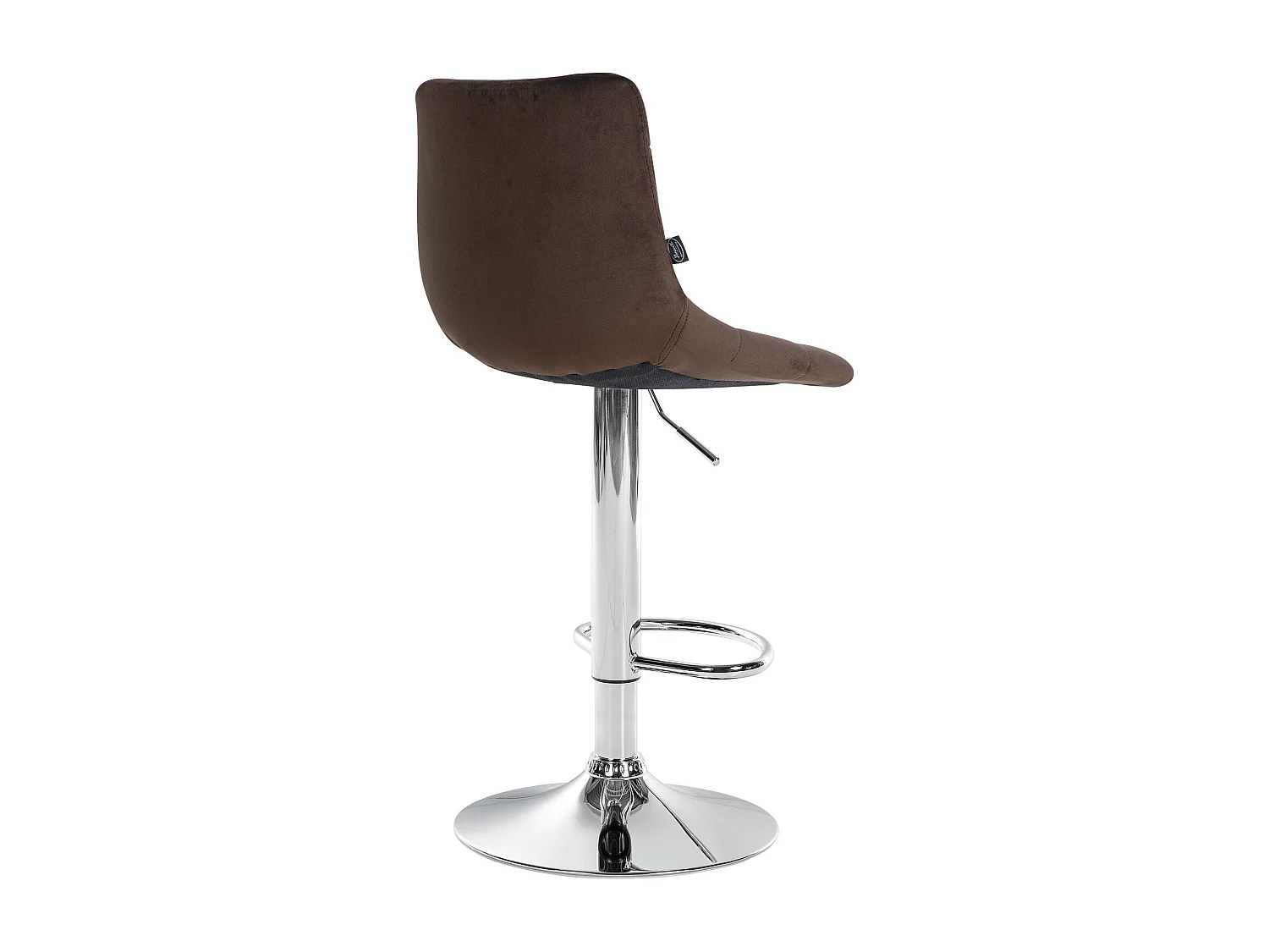 Tabouret de bar - Velours & Métal - Marron - Jerry