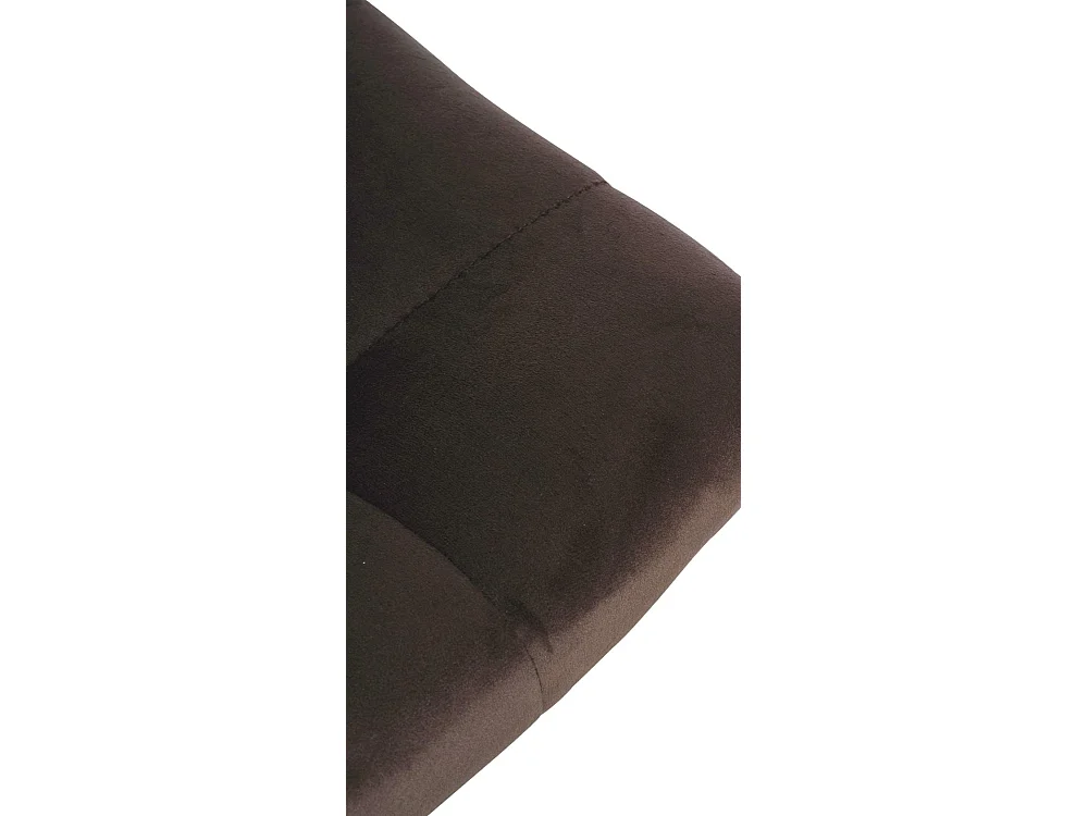 Tabouret de bar - Velours & Métal - Marron - Jerry