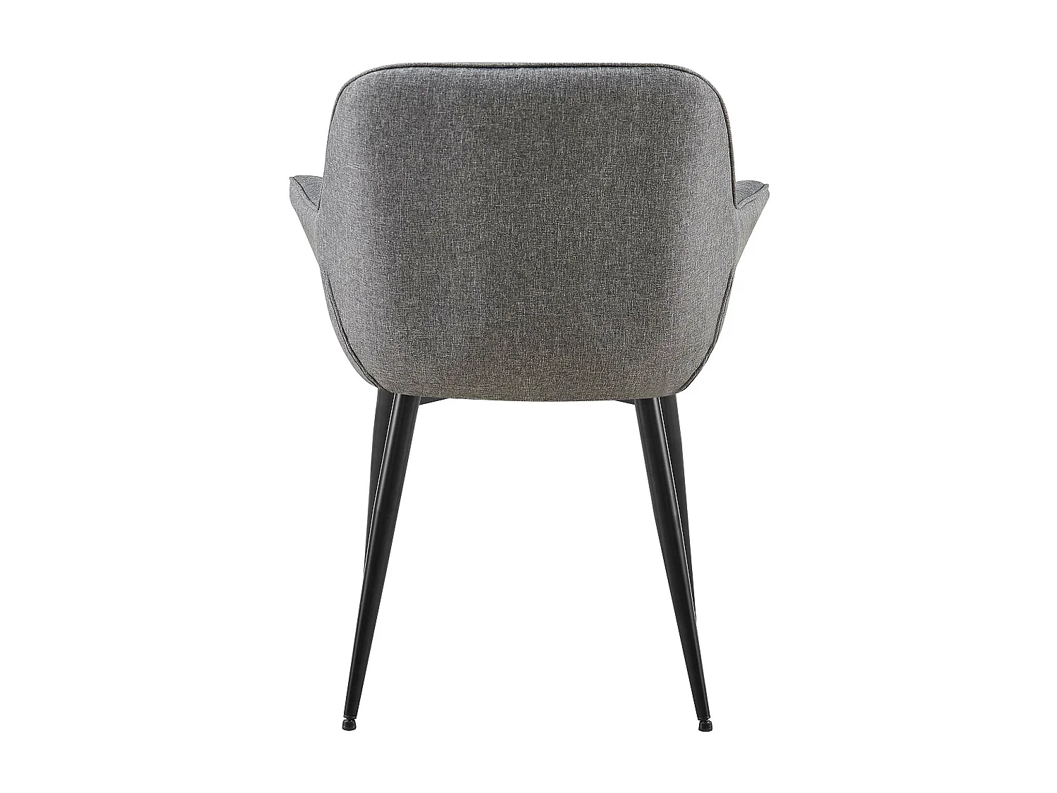 chaises avec accoudoirs - Tissu - Gris foncé - Roseville