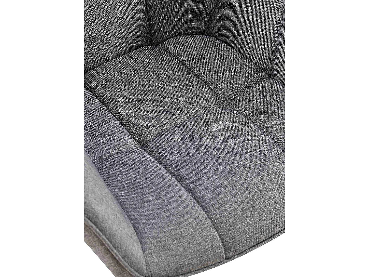 chaises avec accoudoirs - Tissu - Gris foncé - Roseville