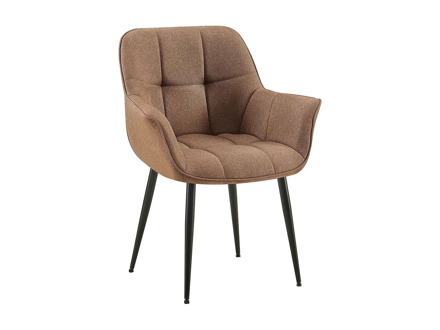 chaises avec accoudoirs - Tissu - Taupe - Roseville