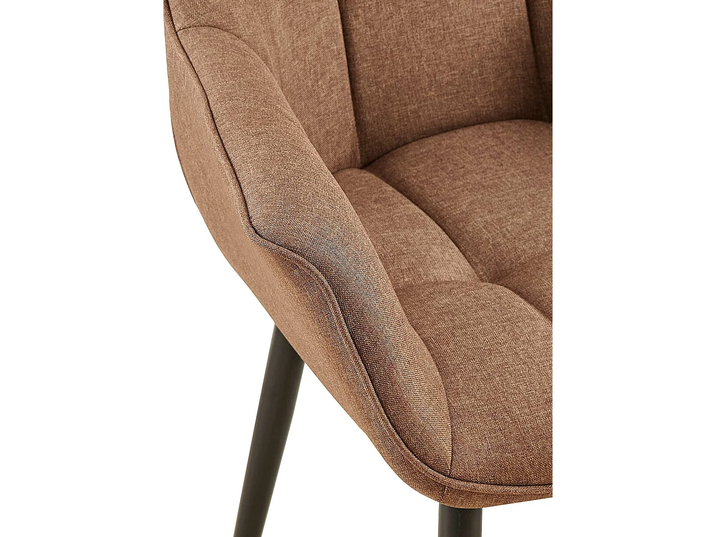 chaises avec accoudoirs - Tissu - Taupe - Roseville