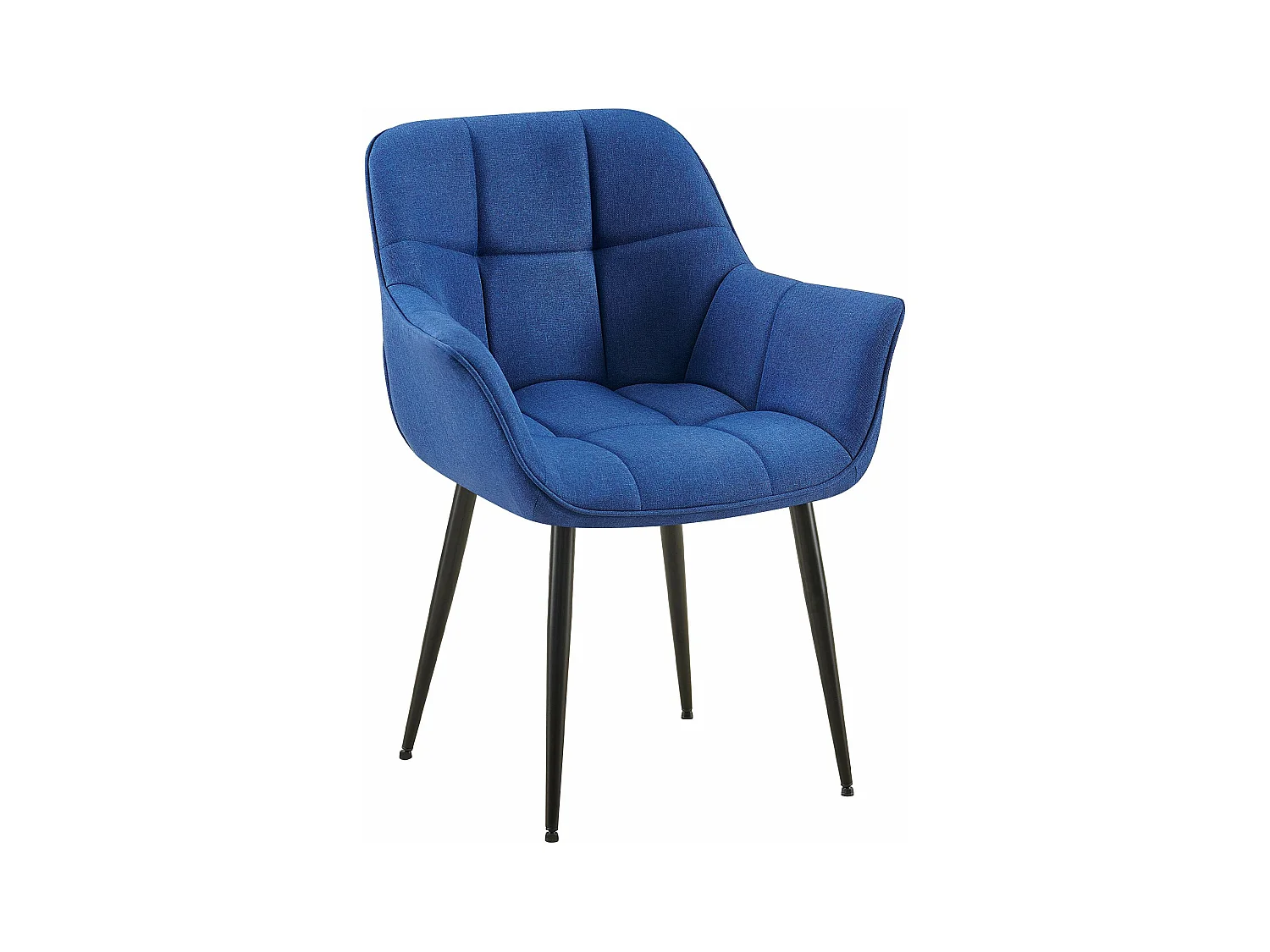 chaises avec accoudoirs - Tissu - Bleu - Roseville