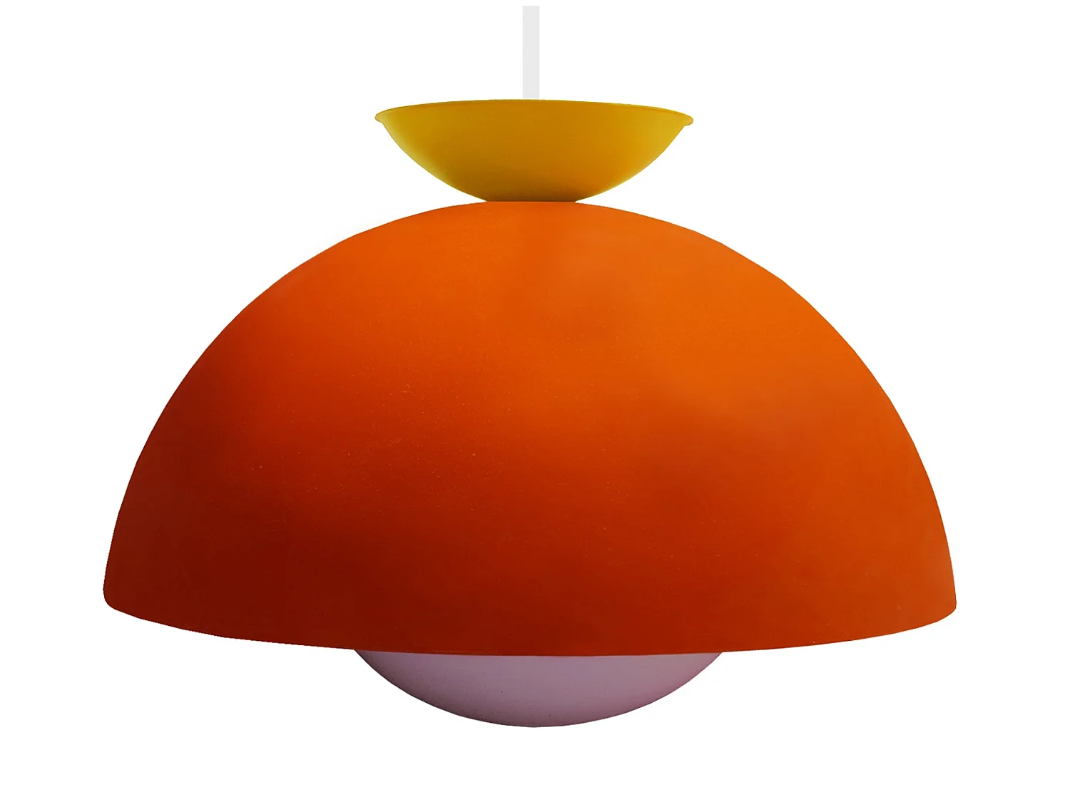 Suspension TOSEL ,métal,Orange ,H110xD43xP43cm