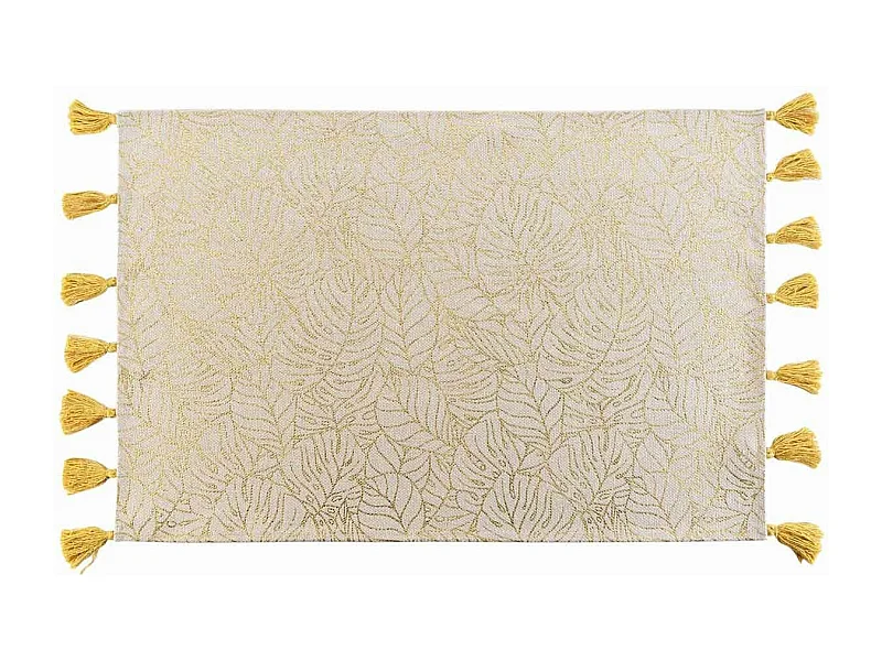 Tapis Déco Imprimé "Solea" 60x90cm Or