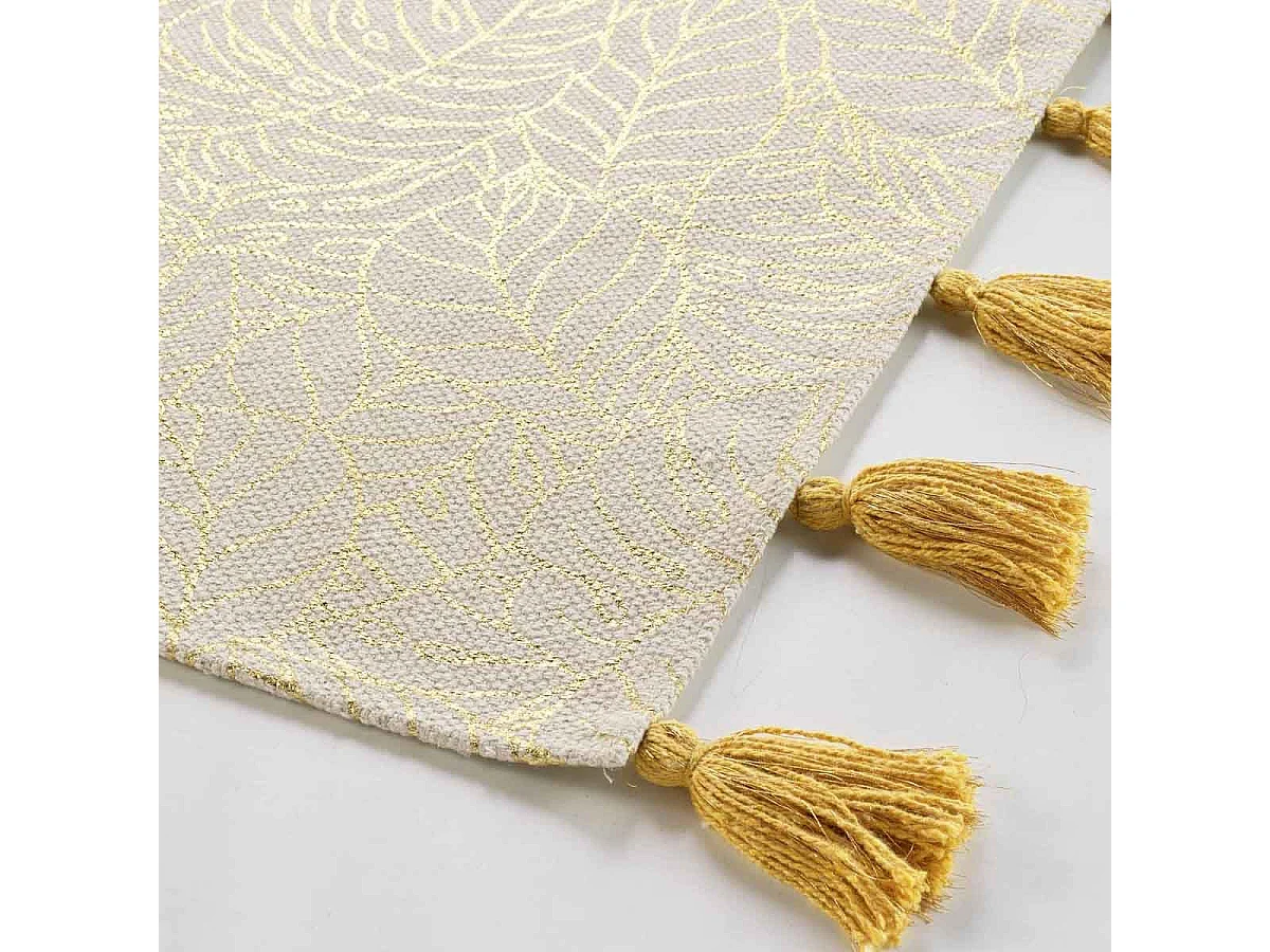 Tapis Déco Imprimé "Solea" 60x90cm Or