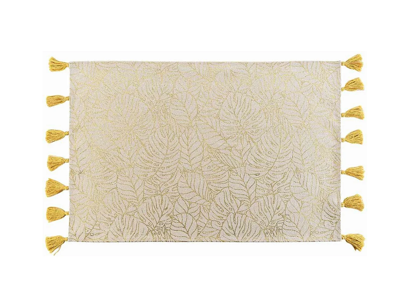 Tapis Déco Imprimé "Solea" 60x90cm Or