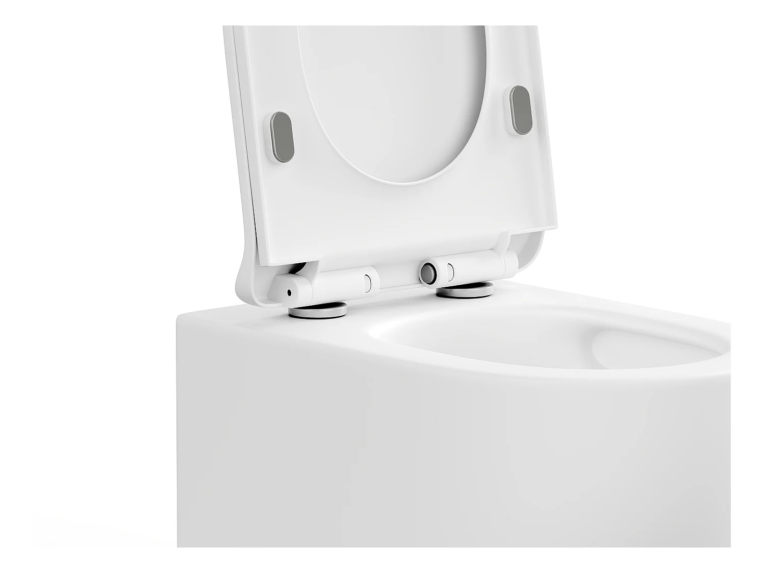 Sparset - Wand-WC mit Trägergestell & Betätigungsplatte - Weiß matt - JAVOINE