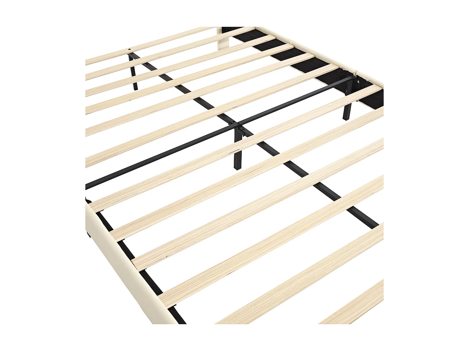 Cama infantil 140x200cm em imitação de pelo - Azul e Branco