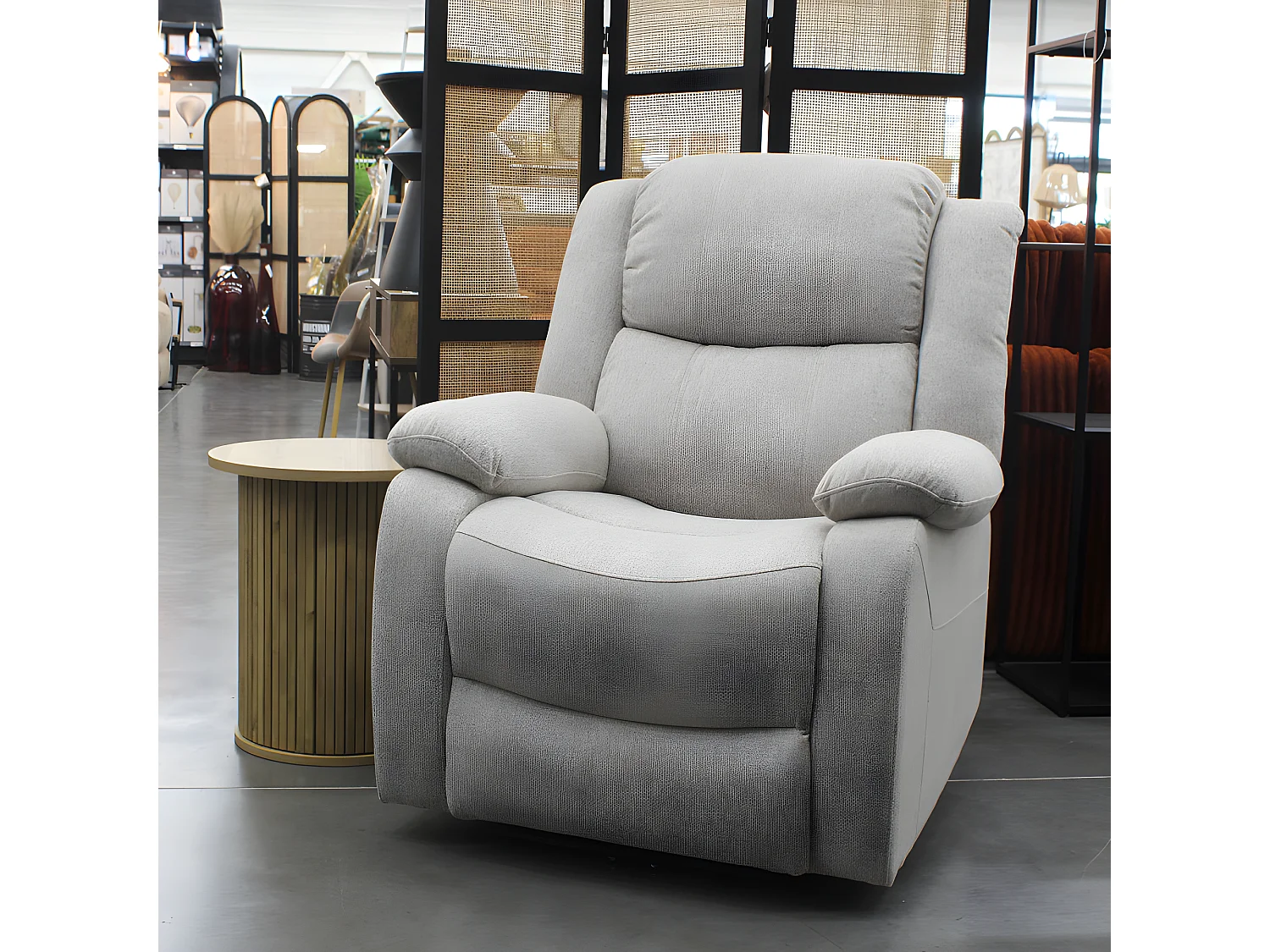 Fauteuil relax électrique inclinable beige David