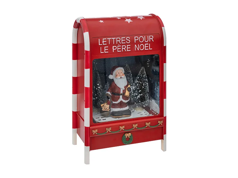 Déco de Noël Lumineuse Boîte aux lettres 12 LED Blanc Froid