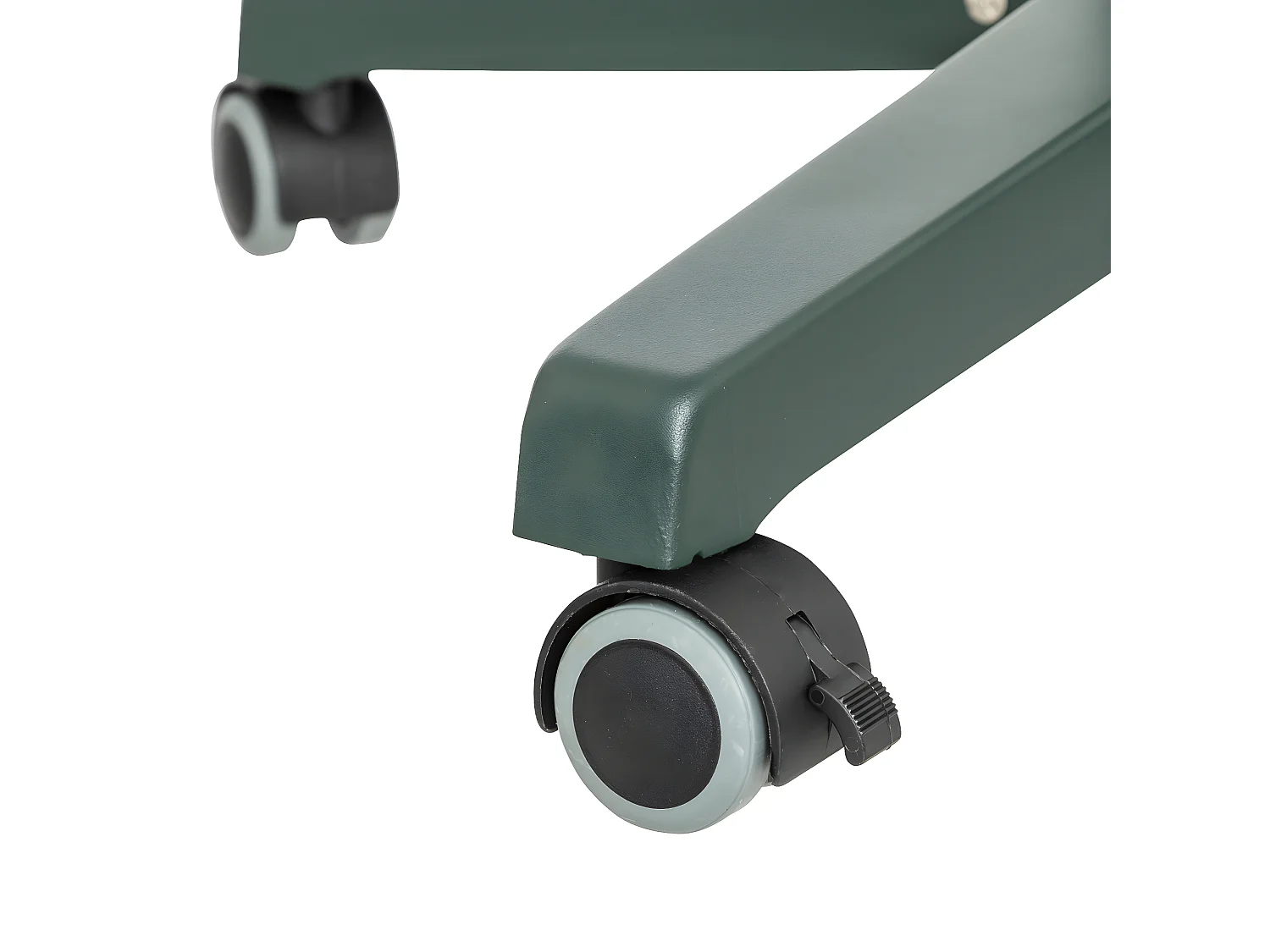 Pied de Sapin réglable, pliable et sur roues en métal Vert foncé