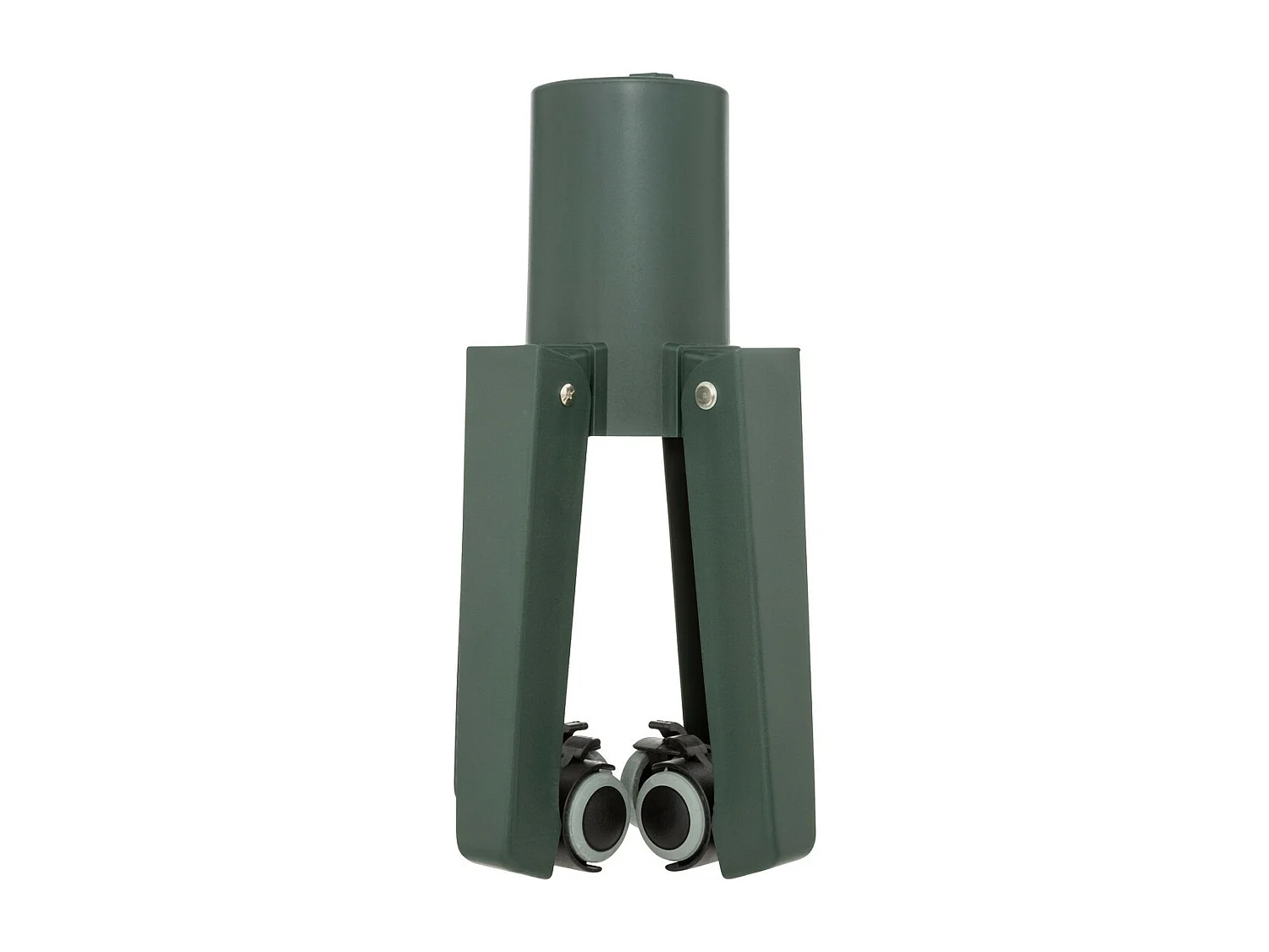 Pied de Sapin réglable, pliable et sur roues en métal Vert foncé