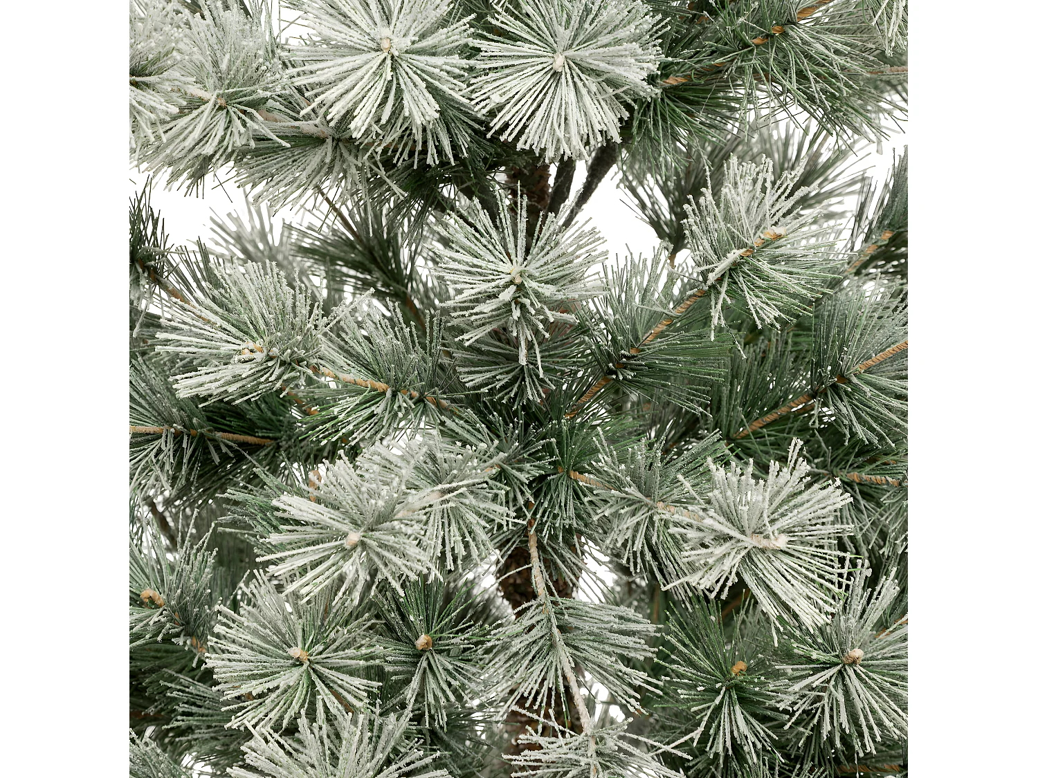 Sapin de Noël artificiel Vert clair enneigé avec pied en bois et métal H 150 cm