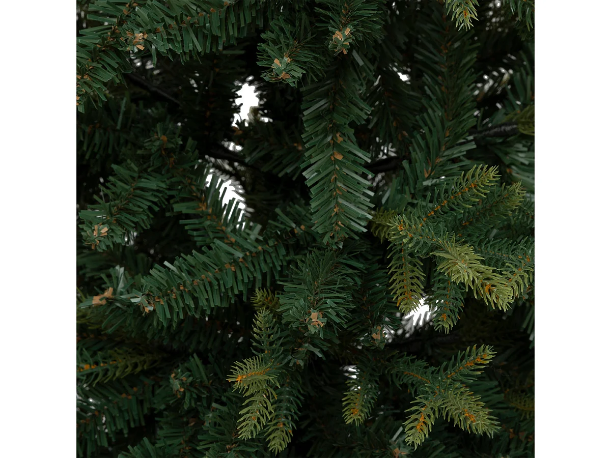 Sapin de Noël artificiel Vert 2 tons dans un pot cuivré H 150 cm