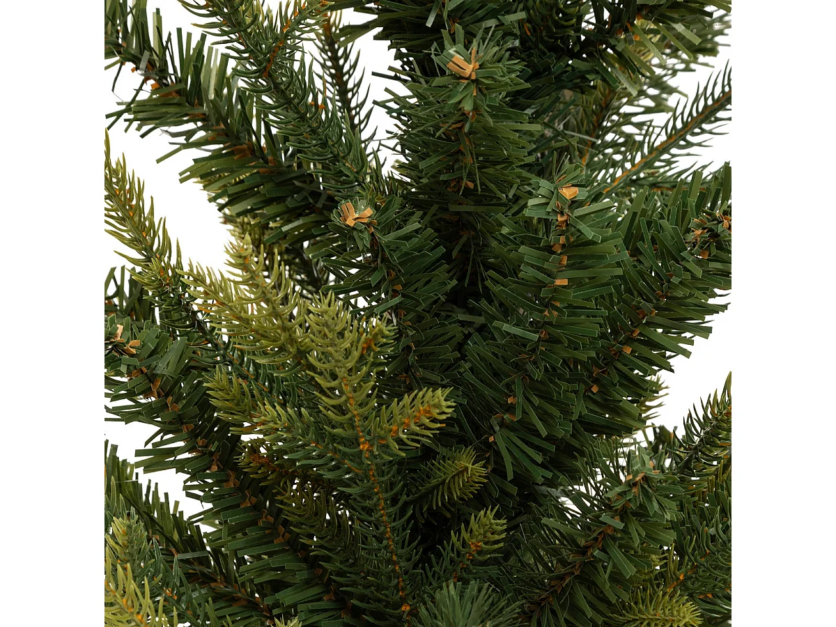 Sapin de Noël artificiel Vert 2 tons dans un pot cuivré H 70 cm