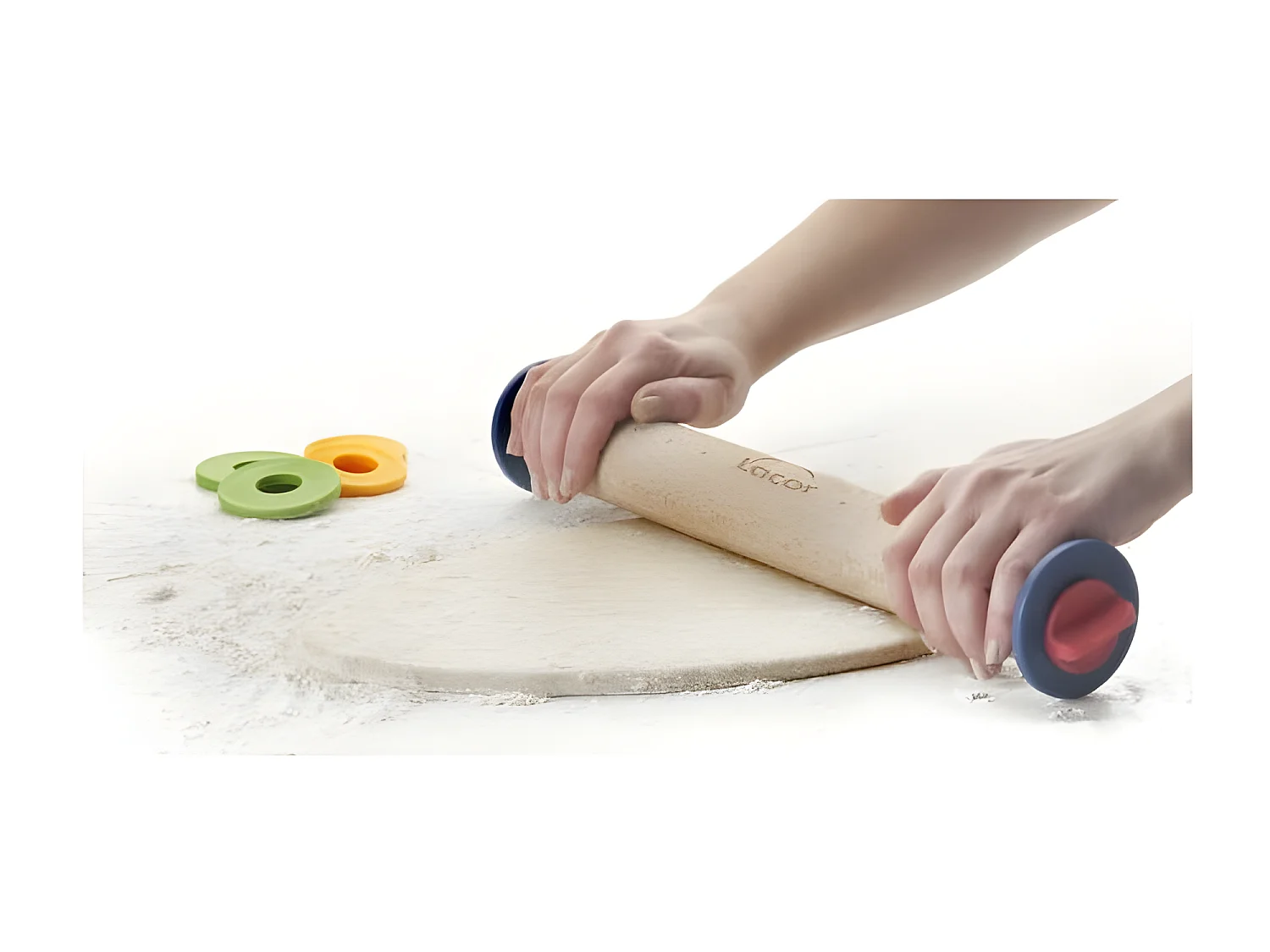 Rouleau hêtre avec anneaux Lacor