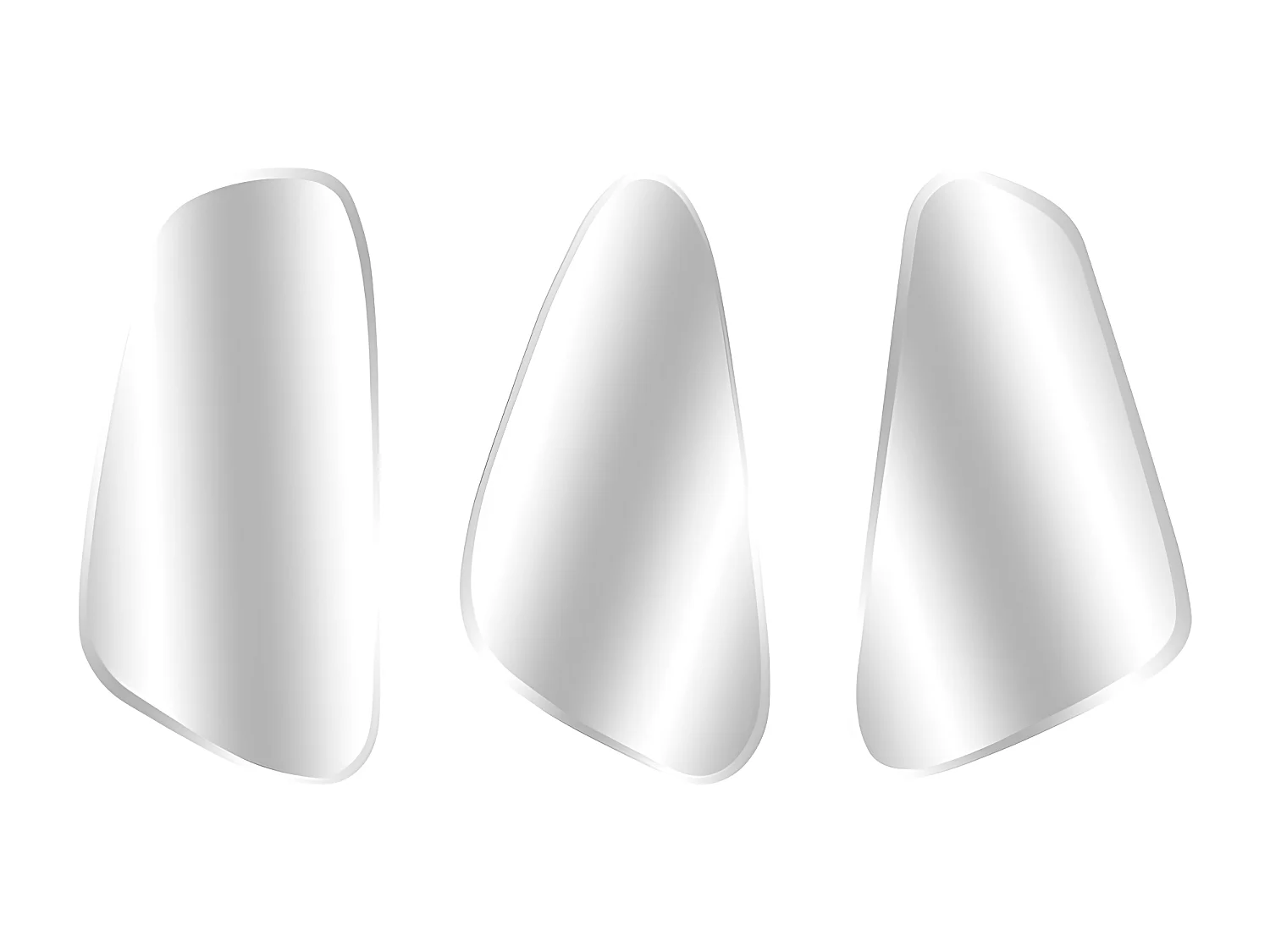 Lot de 3 miroirs organiques Aidan Atmosphera