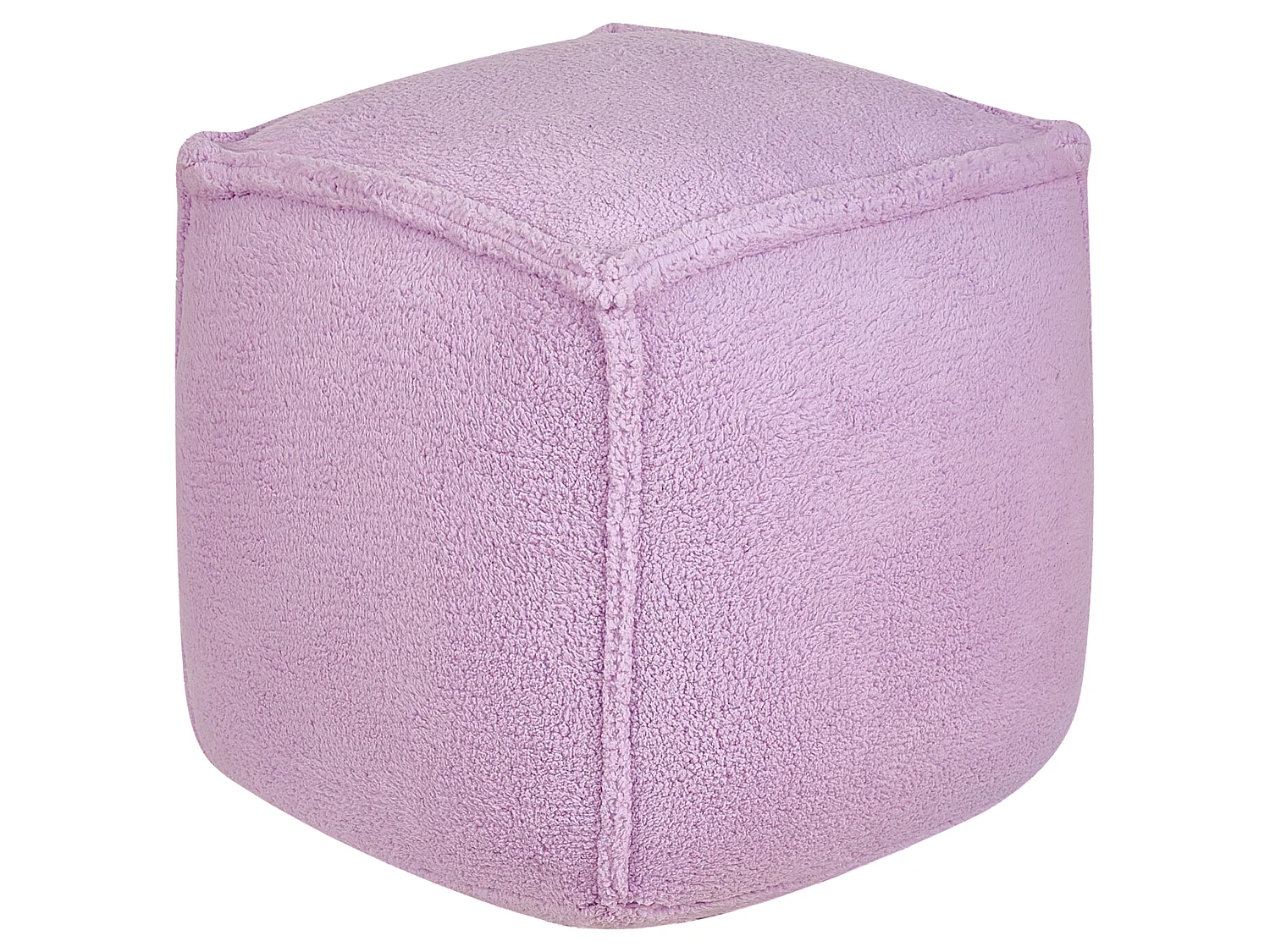 Pouf ALIPUR Bouclé Violet 40 cm 40 cm 40 cm