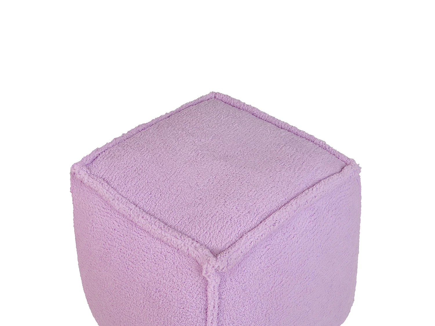 Pouf ALIPUR Bouclé Violet 40 cm 40 cm 40 cm