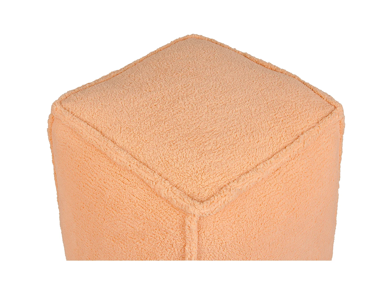 Pouf ALIPUR Bouclé Orange
