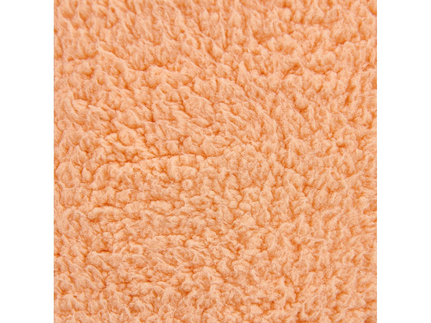 Pouf ALIPUR Bouclé Orange 40 cm 40 cm 40 cm