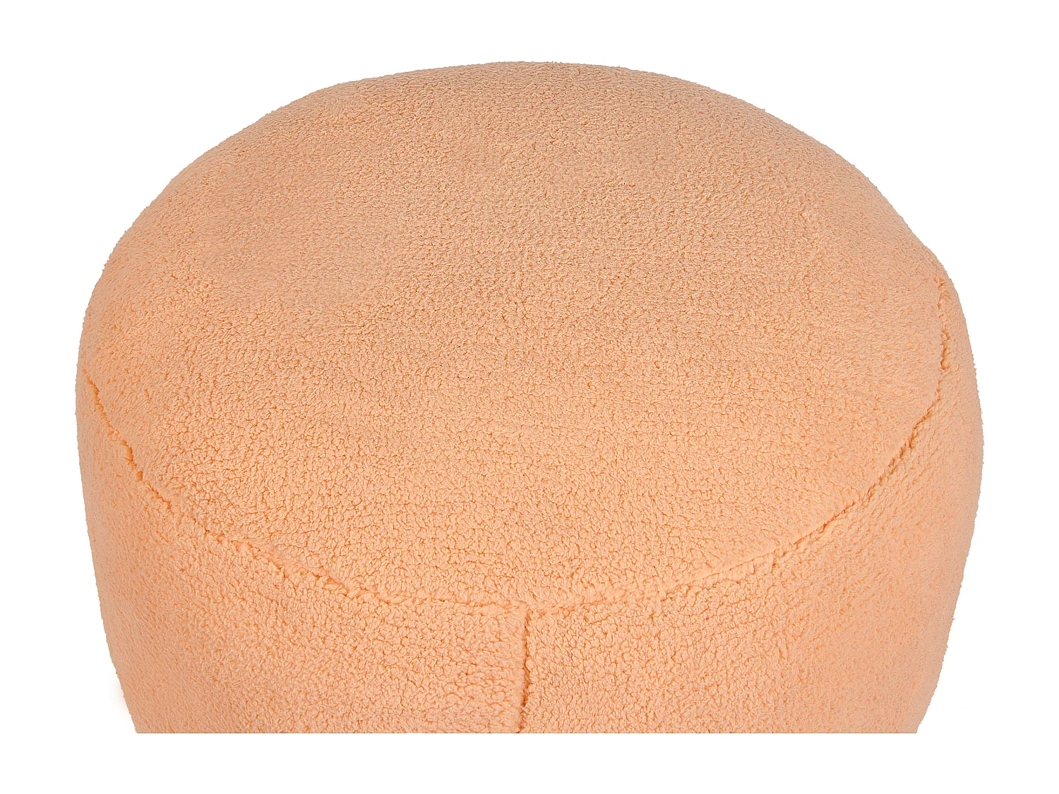 Pouf ADLANA Bouclé Orange