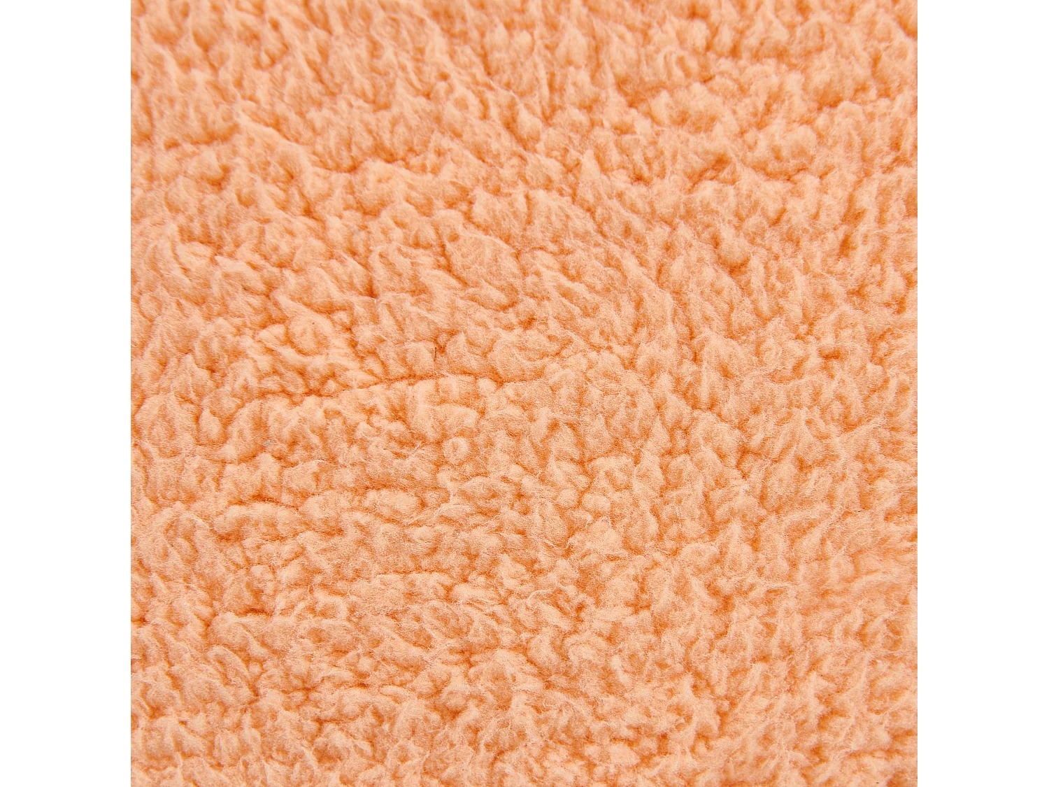 Pouf ADLANA Bouclé Arancione 50 cm 50 cm 30 cm