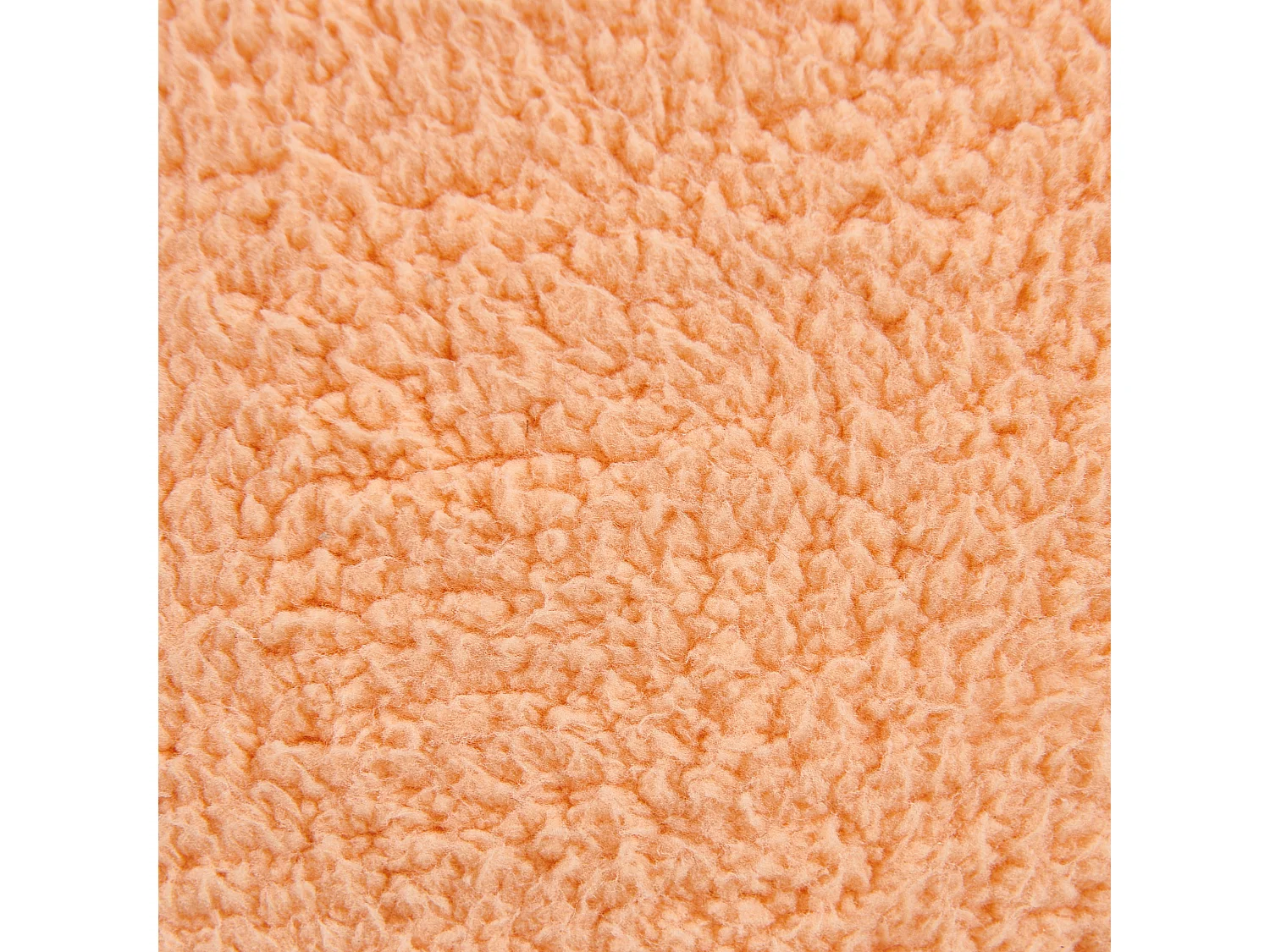 Pouf ADLANA Bouclé Orange 50 cm 50 cm 30 cm