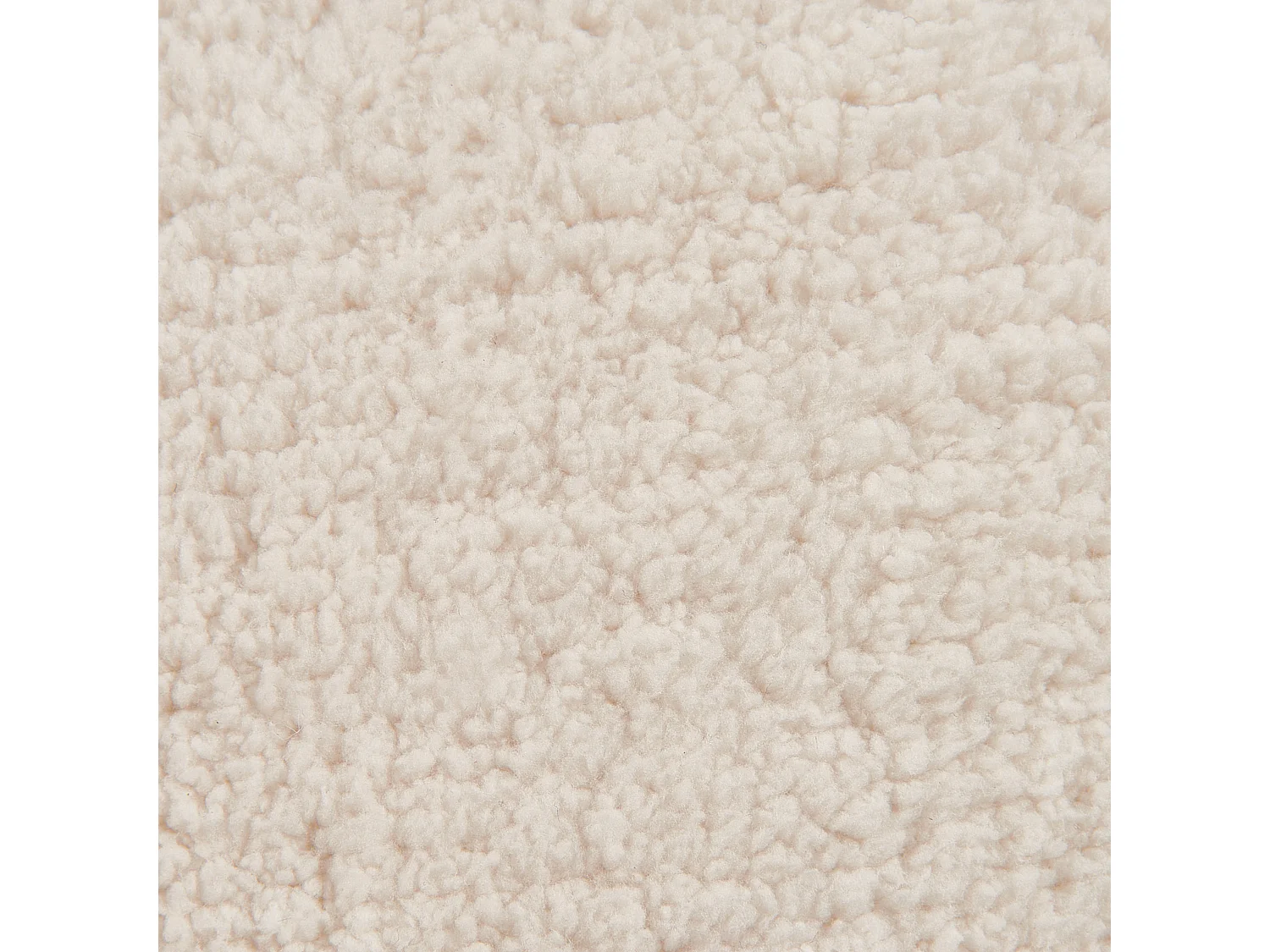 Puf ADLANA Bouclé Beige claro 50 cm 50 cm 30 cm