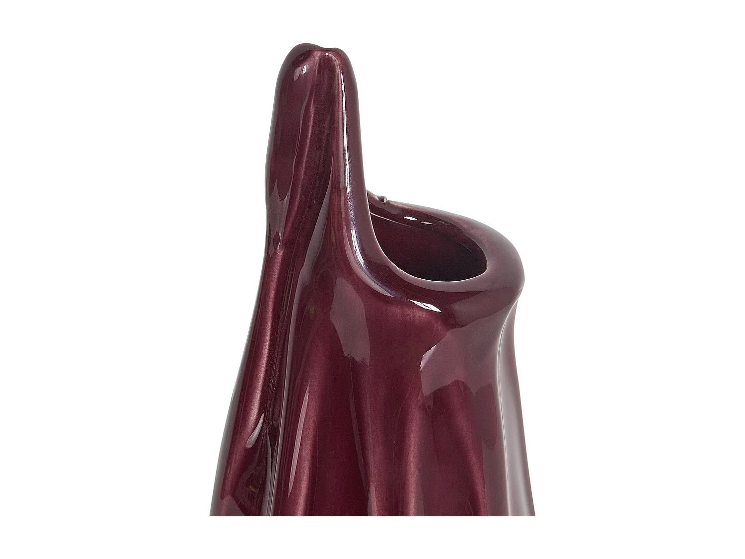 Vase à fleurs SHADS Grès 36 cm Pourpre