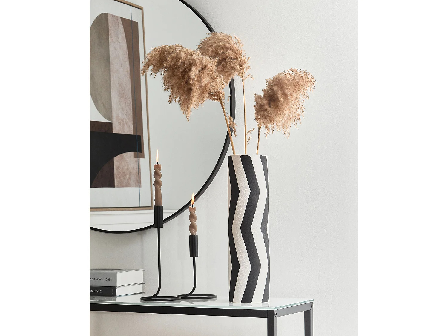 Wazon na kwiaty GOBY Kamionka 40 cm Biały