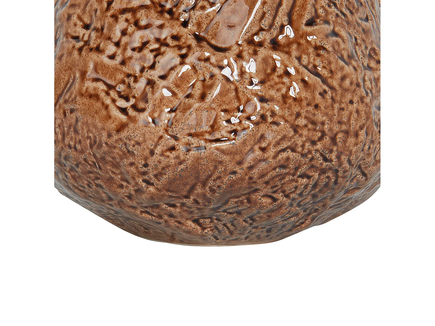 Blumenvase aus Steinzeug braun 22 cm modernes Design wasserdicht Betta