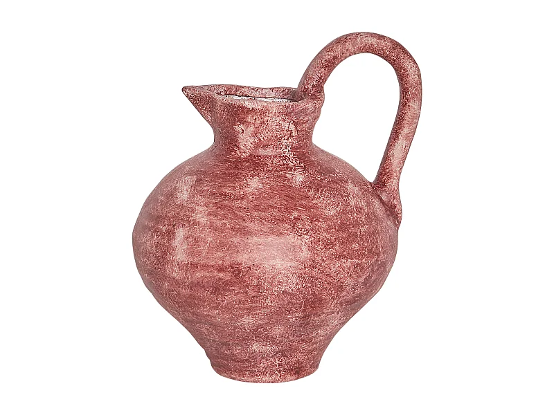 Jarrón para flores SAURY Gres 19 cm Rojo