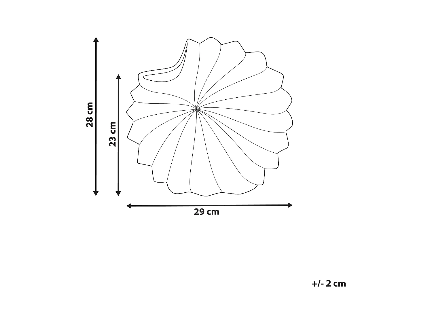 Bloemenvaas SCUP Steengoed 28 cm Gebroken wit