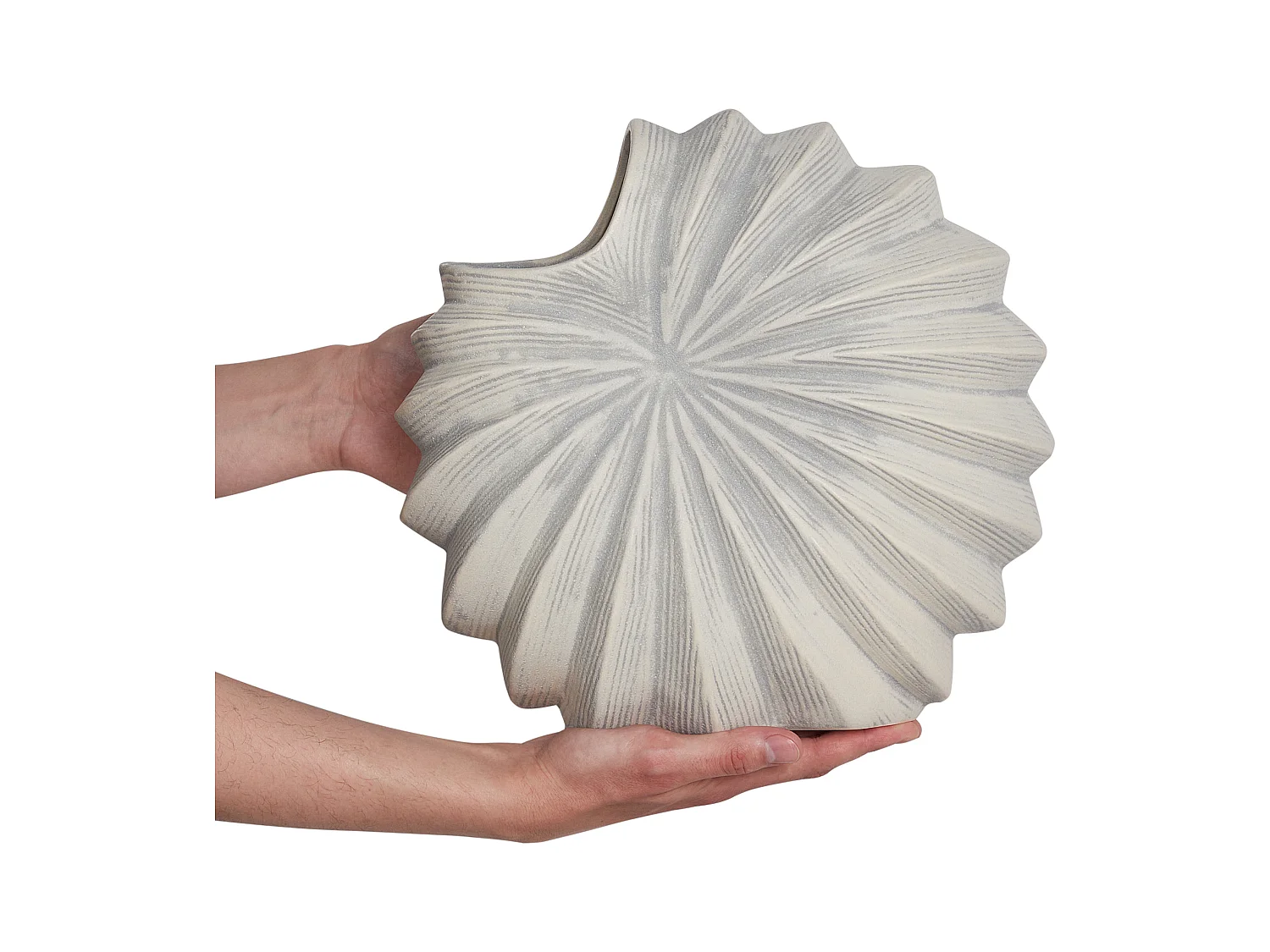 Bloemenvaas SCUP Steengoed 28 cm Gebroken wit