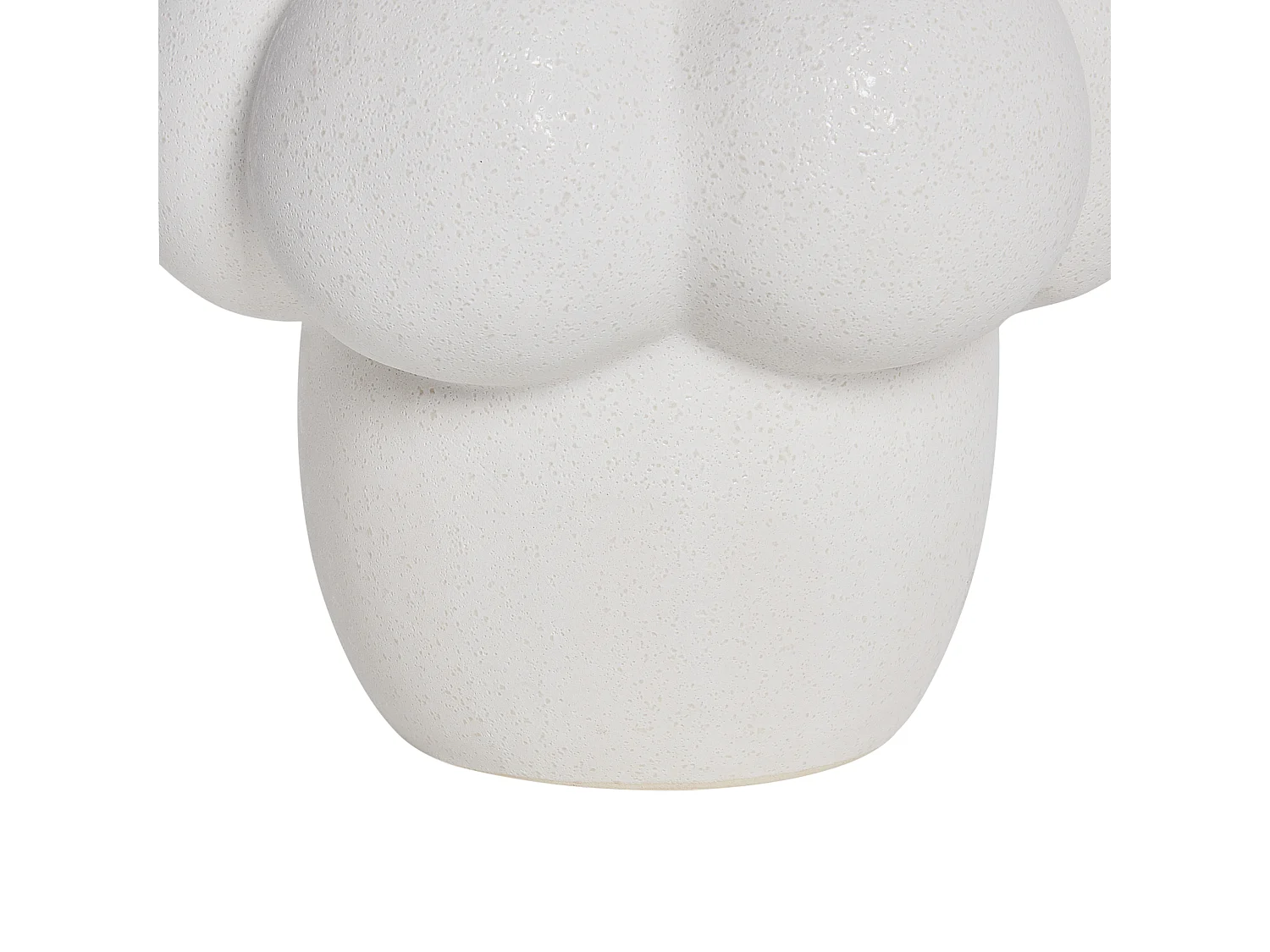 Vase à fleurs VIMBA Grès 32 cm Blanc cassé